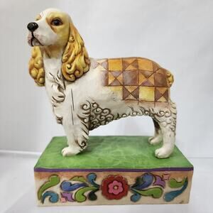 Jim Shore Heartwood Creek "Sadie" 2008 Blonde Cocker Spaniel #4013024 Dog